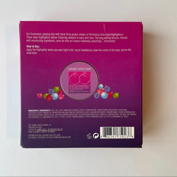 Mally Beauty Sleigh It Effortlessly Airbrushed Highlighter Trio Brand New - Picture 2 of 8